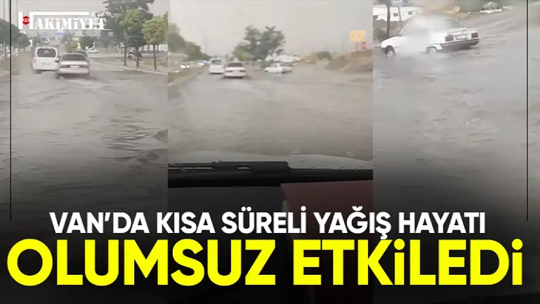 Van'da etkili olan yağış hayatı olumsuz etkiledi