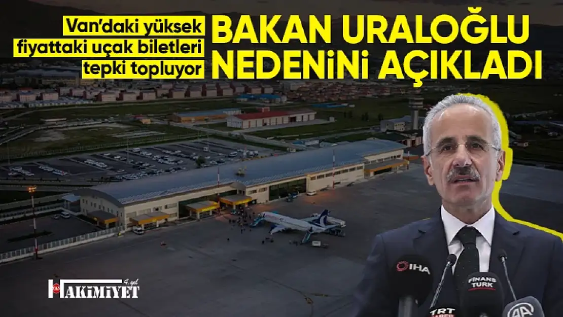 Van'daki uçak bilet fiyatlarının nedeni belli oldu!