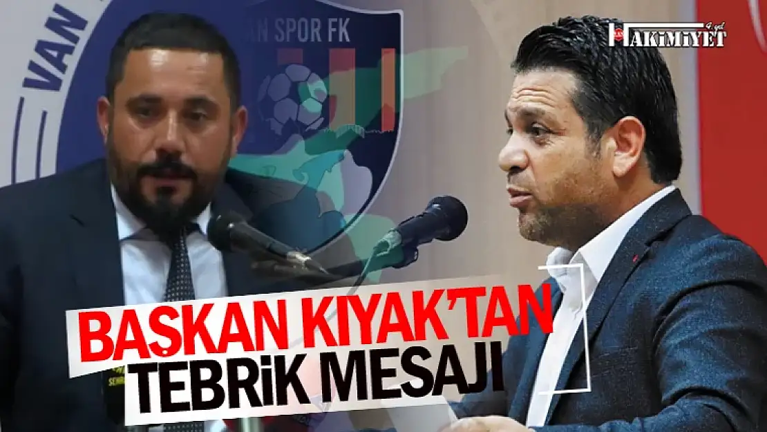 Vanspor Başkanı Feyat Kıyak, Başkan Yavuz Kuşan'ı tebrik etti