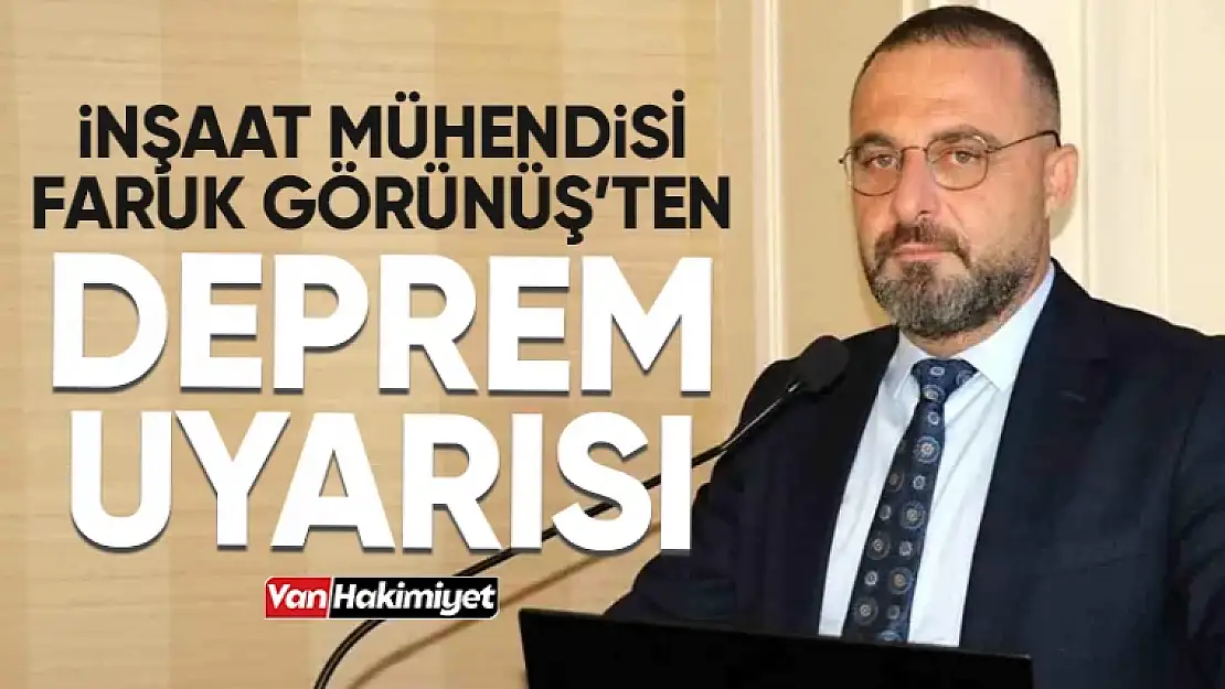 İnşaat Mühendisi Görünüş'ten önemli uyarı!