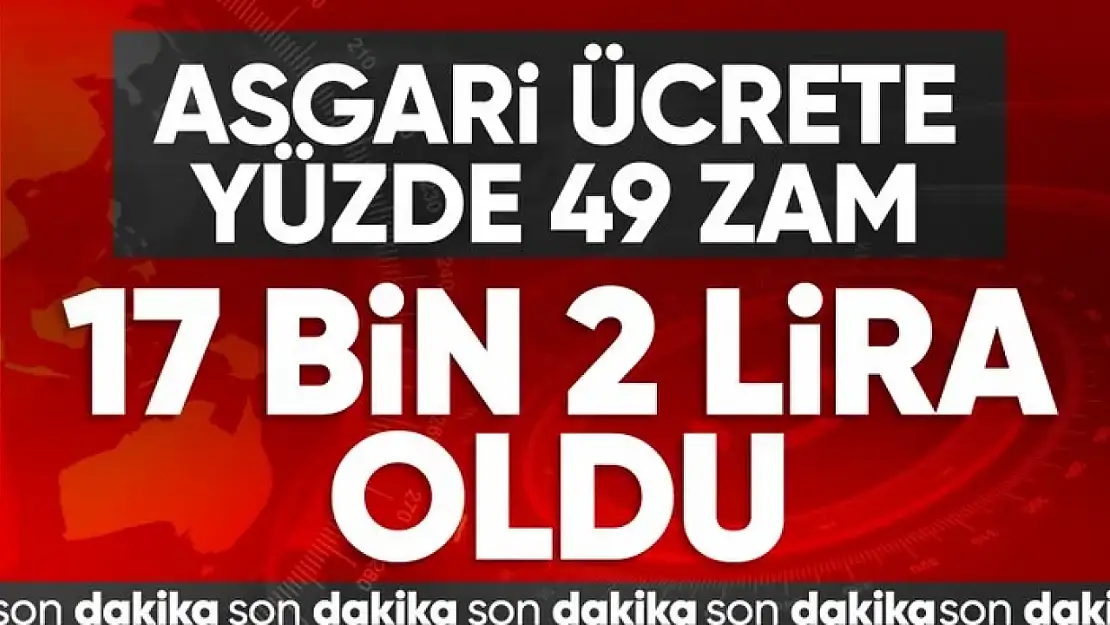 2024 yılı asgari ücreti ne kadar oldu? İşte yeni asgari ücret