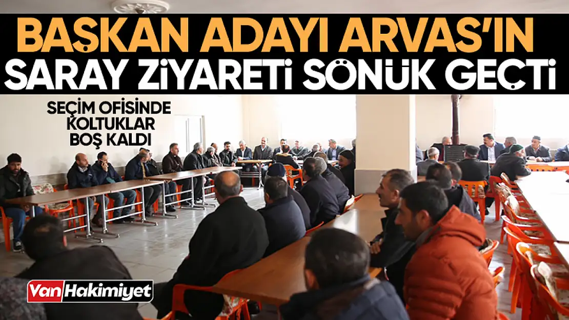 Abdulahat Arvas'ın Saray ziyareti sönük geçti