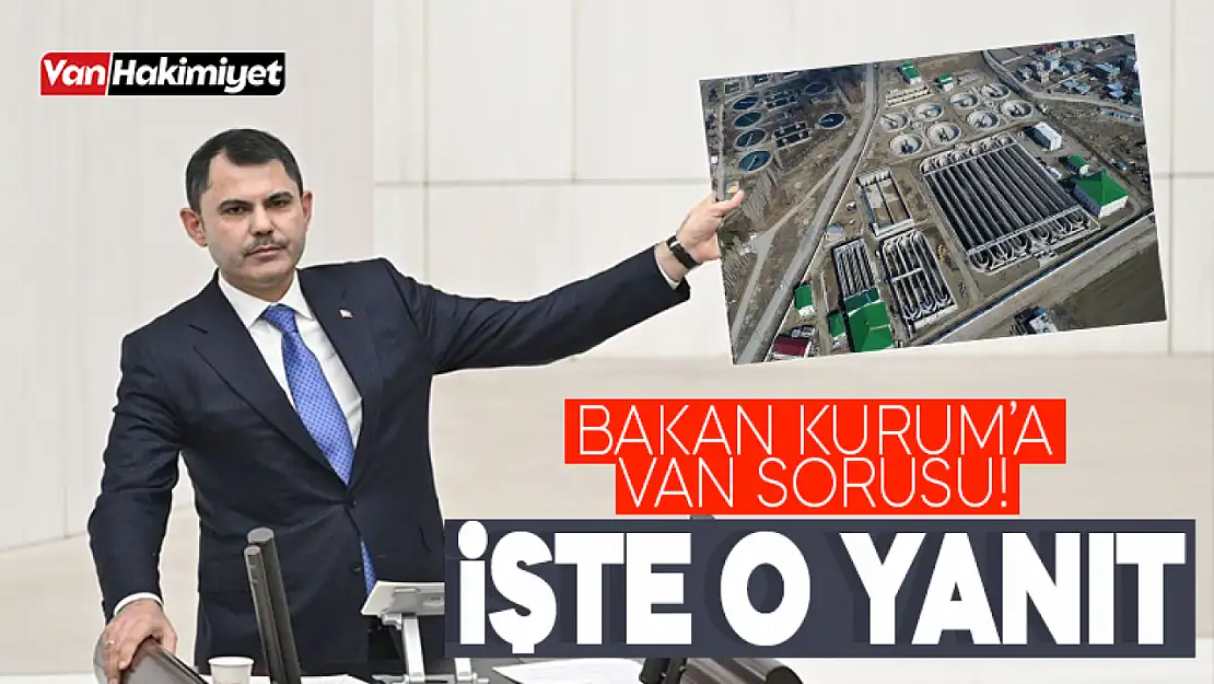 Bakan Murat Kurum, Van soru önergesini yanıtladı