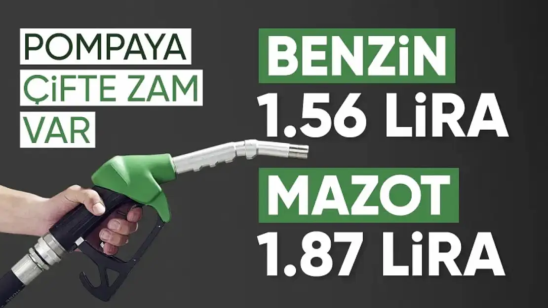 Benzin ve motorine bir zam daha