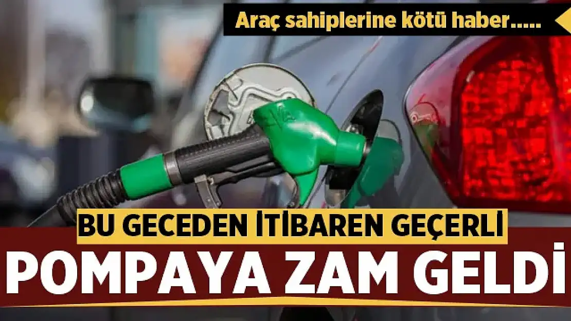 Benzine dün geceden itibaren zam geldi