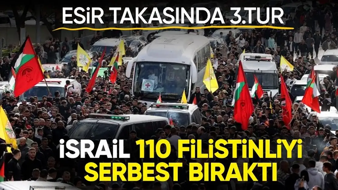 İsrail, 110 Filistinliyi daha serbest bıraktı