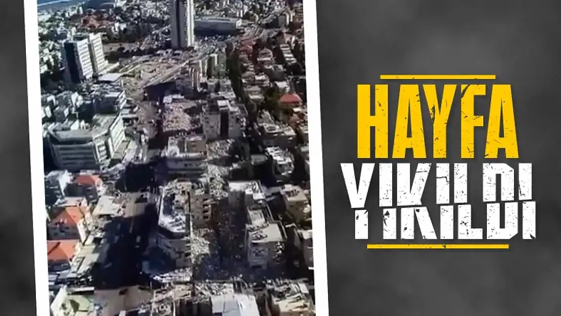 İsrail'de İran'ın saldırdığı Hayfa yıkıldı