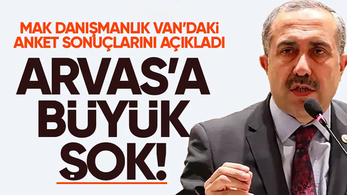 MAK'ın Van Büyükşehir anketi yayınlandı: Arvas'a büyük şok!