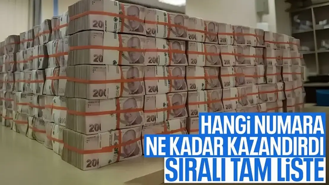 Milli Piyango 2025 kazanan numaralar belli oldu