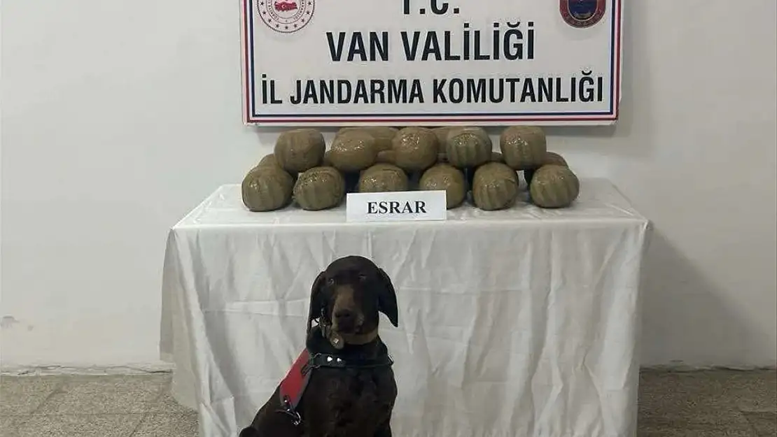 Van'da 38 kilogram esrar ele geçirildi