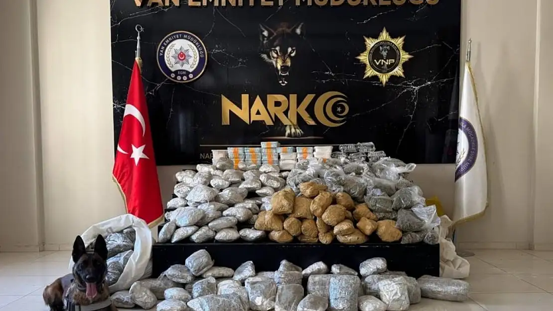 Van'da kamyonette uyuşturucu madde ele geçirildi