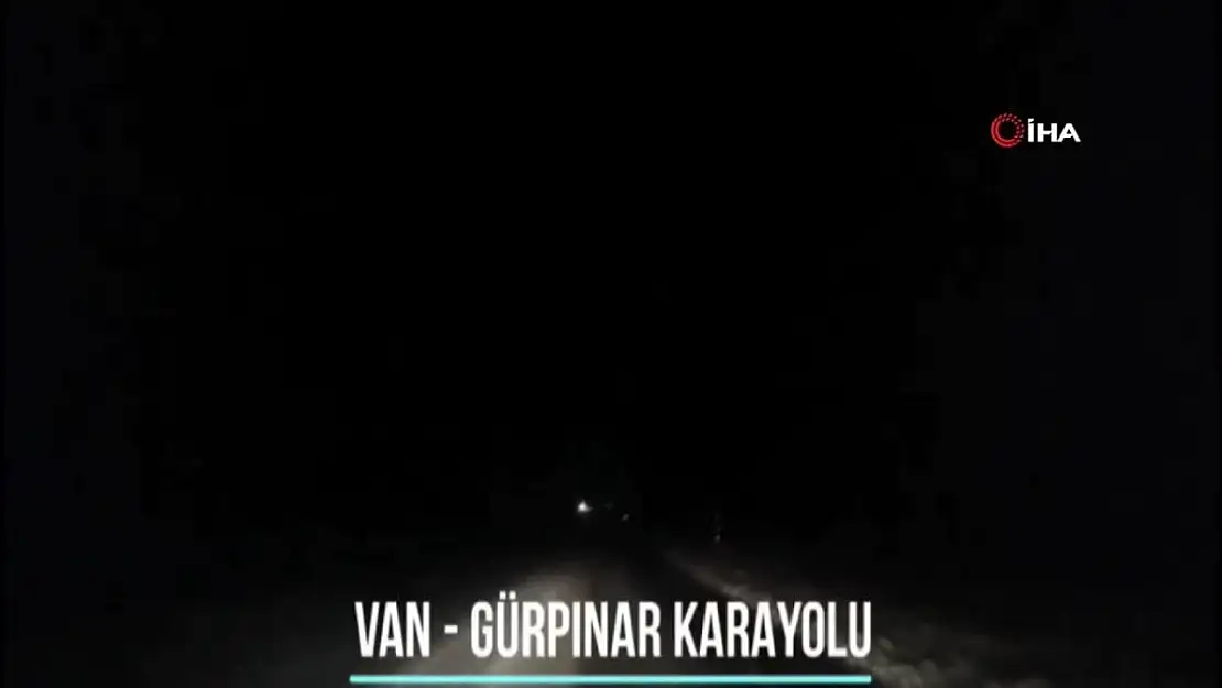 Van polisi yol durumu çektiği video ile sürücüleri bilgilendirdi