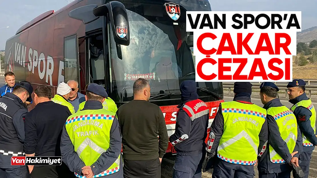 Vanspor takım otobüsüne 'çakar' cezası!