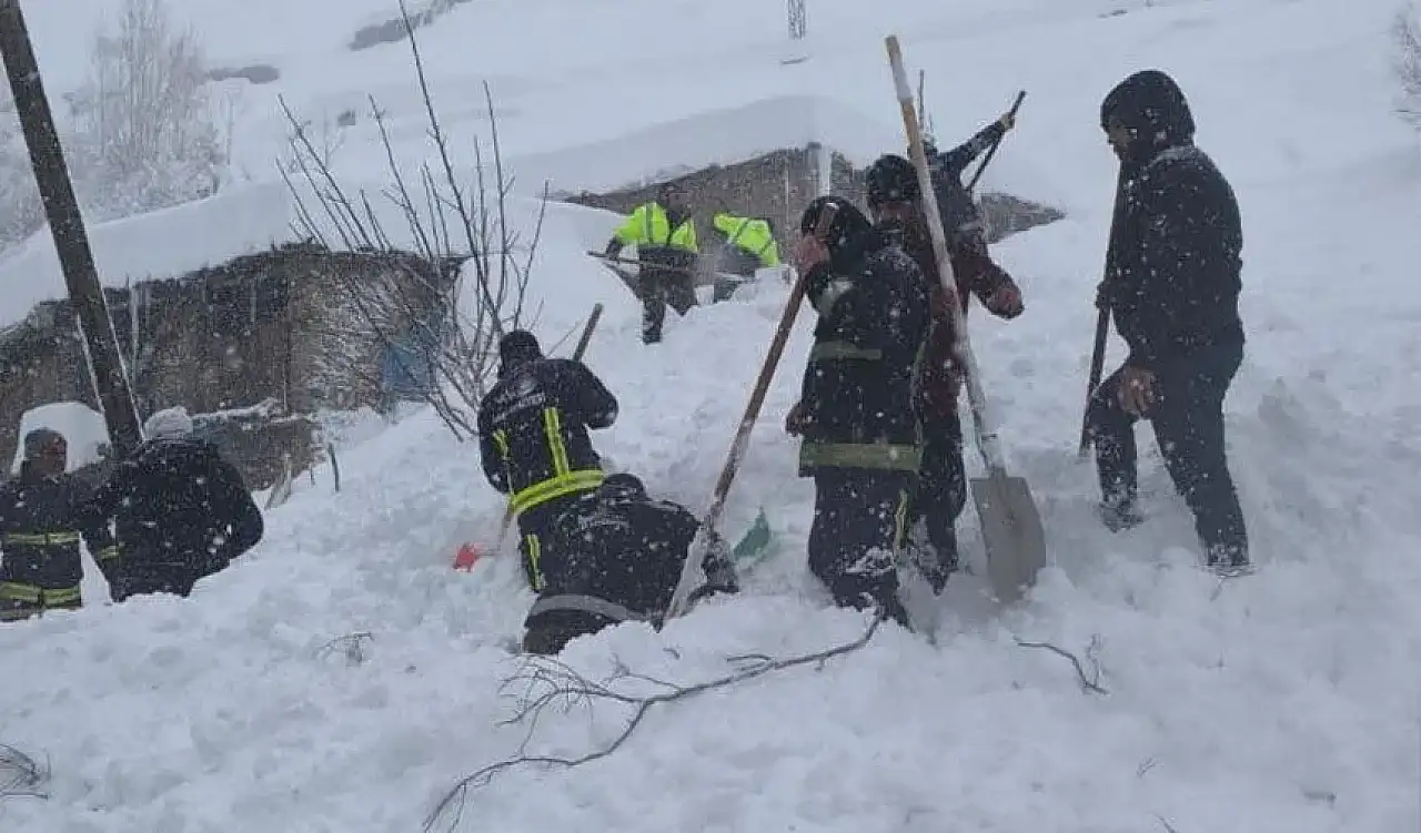 Van'da çığ faciası: Kayıp kadın kurtarıldı
