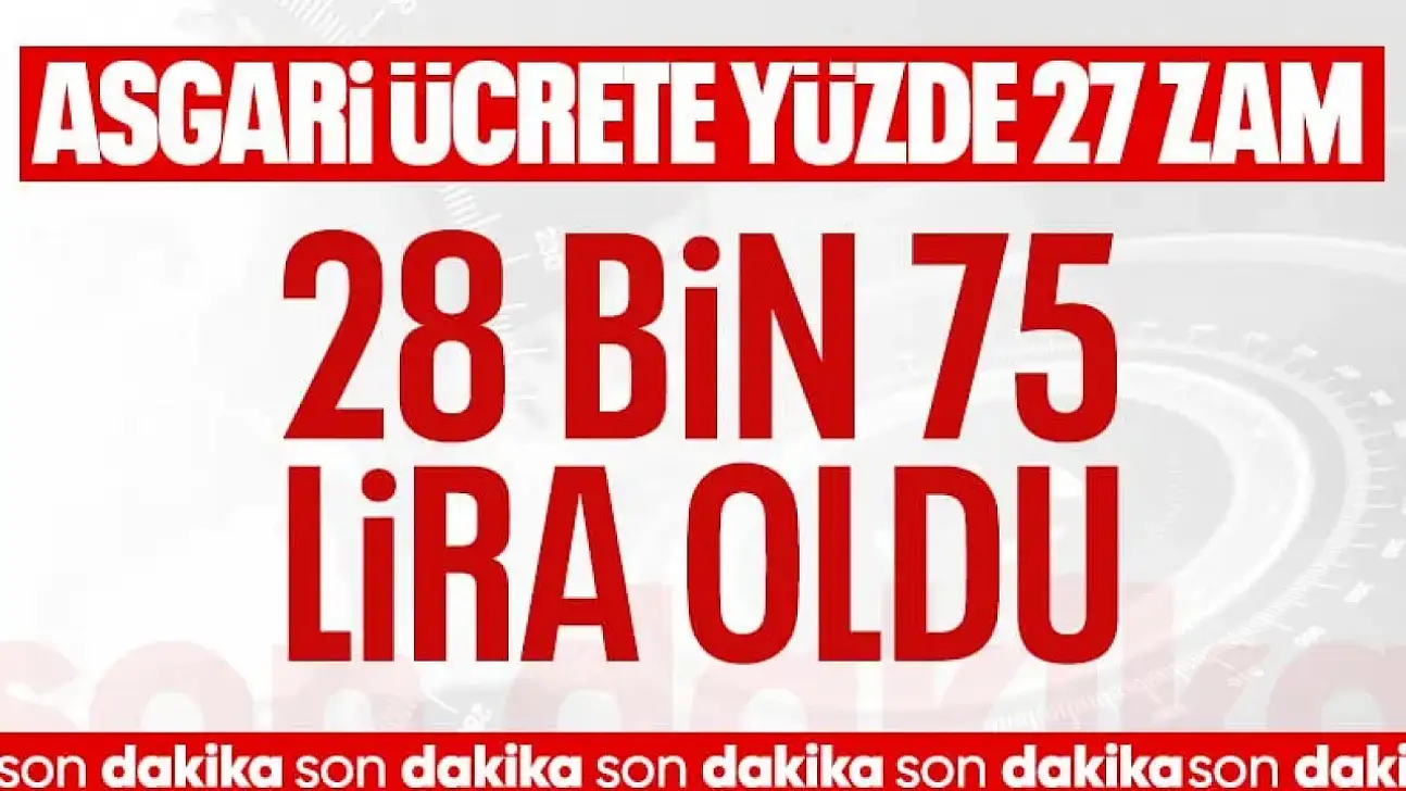 SON DAKİKA! 2026 yılı asgari ücreti belli oldu