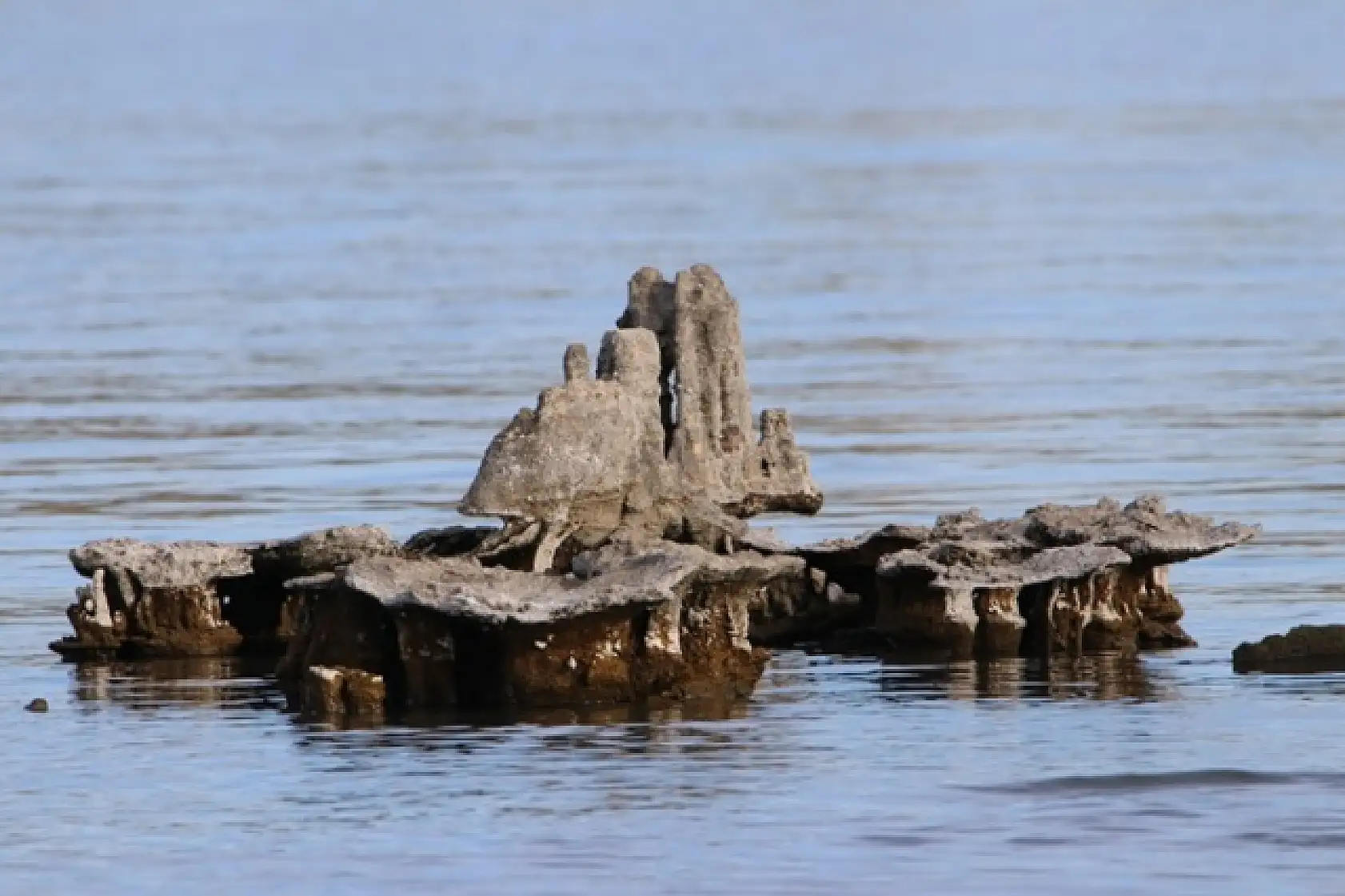 Van Gölü suyu çekilmesiyle tarihi kalıntılar gün yüzüne çıktı
