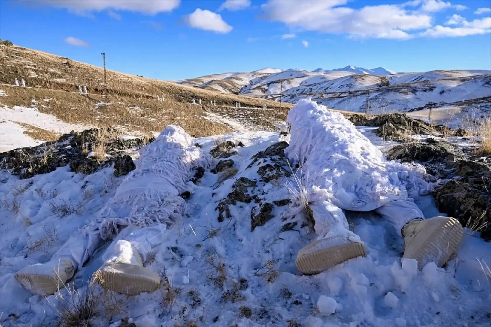 Van'da dondurucu soğukta vatan nöbeti