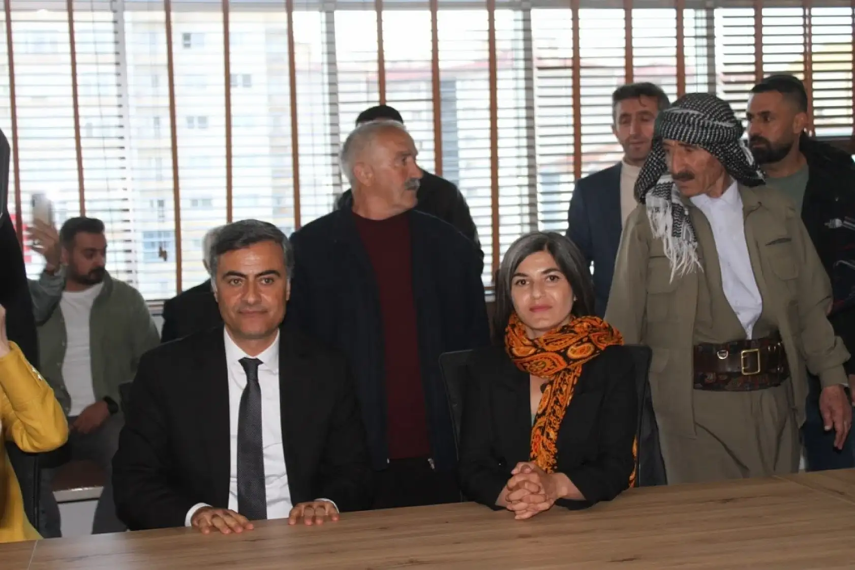 Zeydan ve Şedal Büyükşehir Belediye binasında! İşte ilk görüntüler