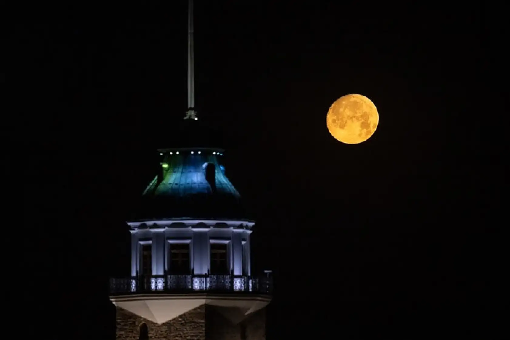 Dolunayın eşsiz görüntüsü