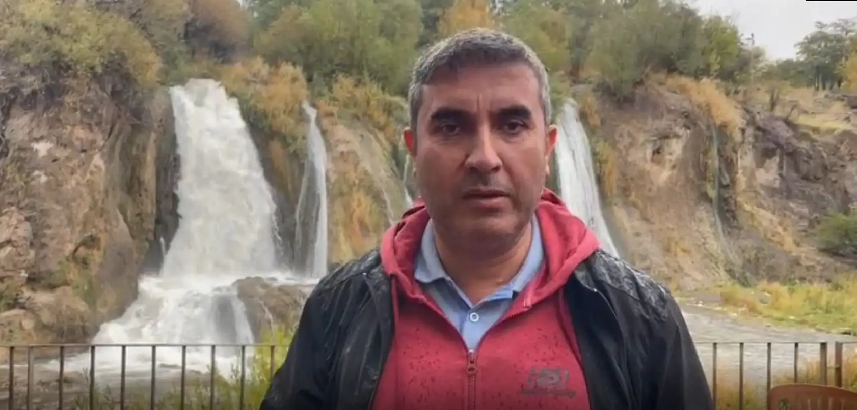 Muradiye Şelalesi'nde yağmur bereketi