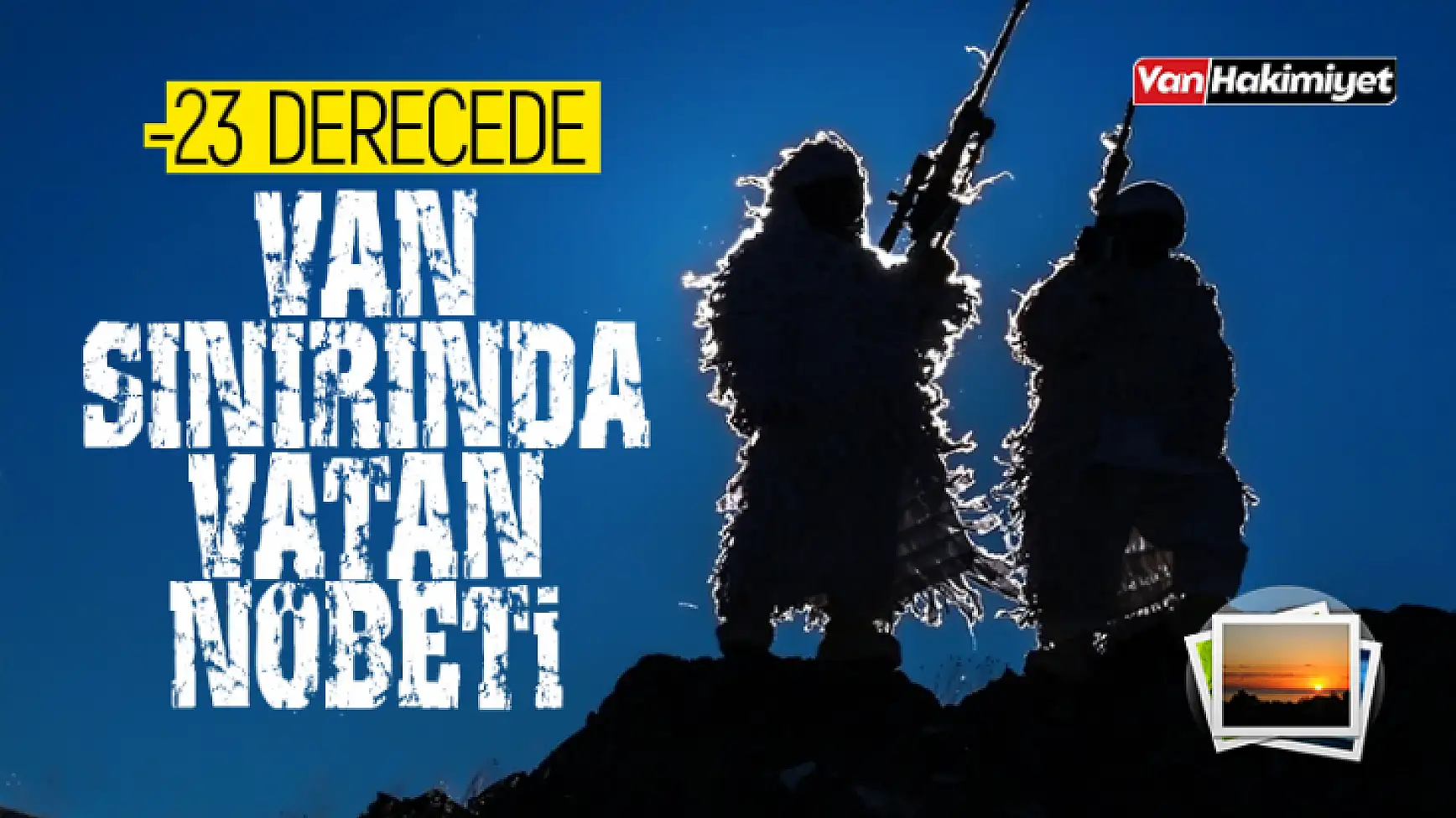 Van'da dondurucu soğukta vatan nöbeti