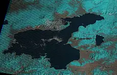 Van Gölü'ndeki kuraklık tehlikesi uydu görüntülerinde!