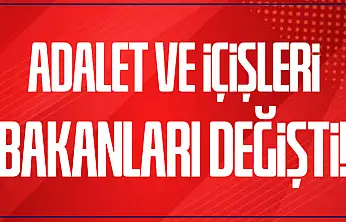 Resmi gazete'de yayımlandı: Yeni adalet ve içişleri bakanları belli oldu