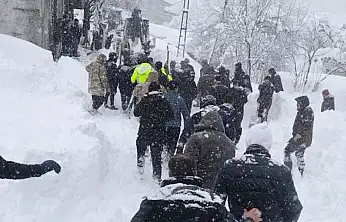 Van'da çığ altında kalan kadın yaşamını yitirdi