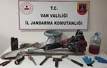 Van'da kaçak kazı operasyonu: 4 kişi gözaltına alındı