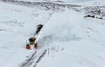 Van'da kar yağışı yolları yeniden kapattı