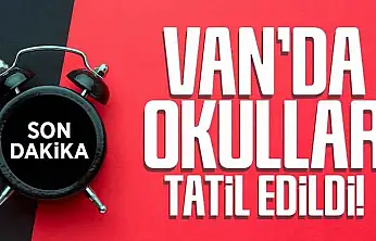 Van'da okullar yarın da tatil edildi