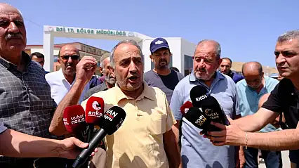 Edremit'te halk DSİ'ye tepki gösterdi