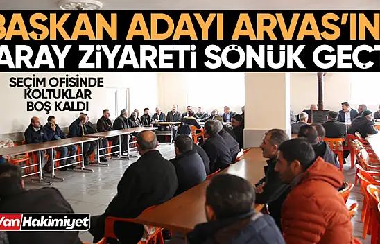 Abdulahat Arvas'ın Saray ziyareti sönük geçti