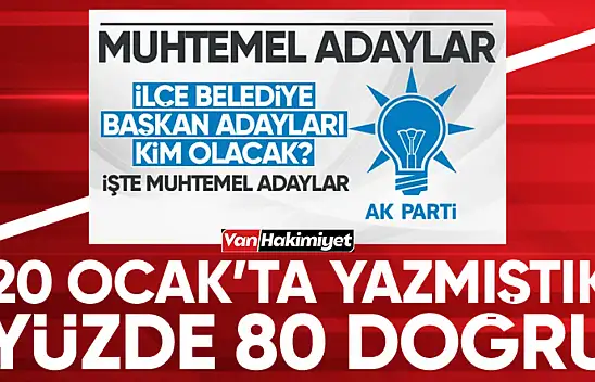 AK Parti ilçe belediye başkan adaylarını tahmin etmiştik! Yanılmadık...
