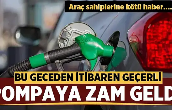 Benzine dün geceden itibaren zam geldi
