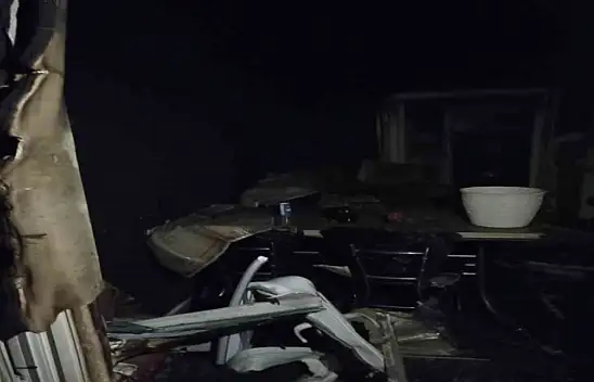 Çiçekçi dükkanında korkutan yangın