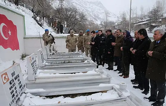 Çığ felaketinde hayatını kaybedenler için mevlit okutuldu