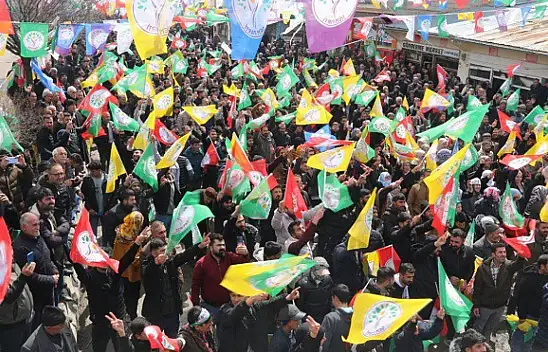 DEM Parti, AK Parti'nin Van'daki kalesinde gövde gösterisi yaptı