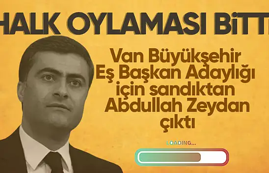 DEM Parti'de ön seçimi Abdullah Zeydan kazandı!