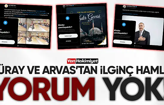 Güray ve Arvas sosyal medya hesaplarını yorumlara kapattı