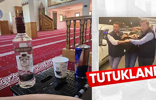 İstanbul'da camide alkol şişeli fotoğraf paylaşan kişi tutuklandı
