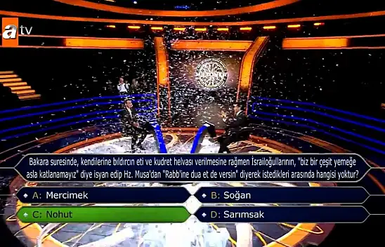 Kim Milyoner Olmak İster yarışmasında bir ilk! 5 milyon TL kazandı