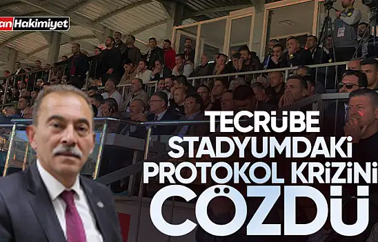 Stadyumda protokol krizi çözüldü