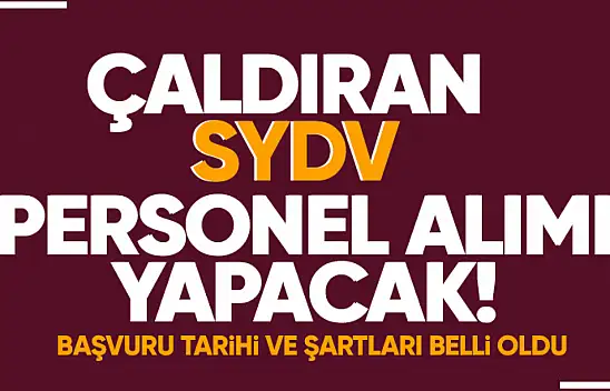 SYDV Çaldıran'da personel alımı yapacak! İşte başvuru şartları