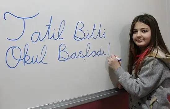 Tatil bitti! Ders zili yarın çalıyor...
