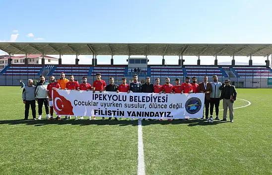 Van Amatör Futbol Liginde anlamlı pankart