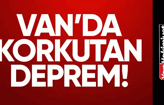 Van'da 4 büyüklüğünde deprem!