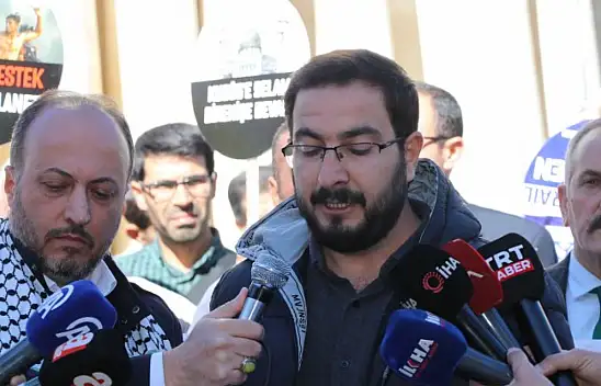 Van'da cuma namazı çıkışı, İsrail protestosu