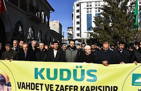 Van'da İsrail'in Gazze saldırılarına tepki!