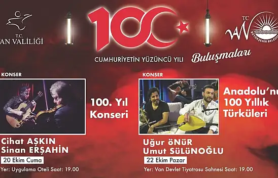 Van'da ücretsiz iki dev konser!
